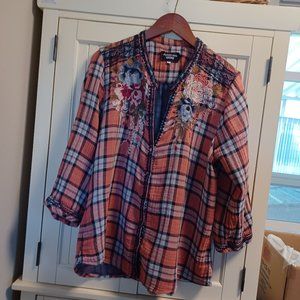 Johnny Was Button down blouse.